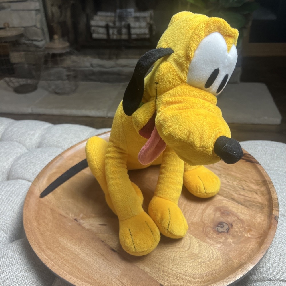 Disney Pluto‎ Plush 16" Toy Doll Puppy Dog Sitting Stuffed Animal Kohl's Cares